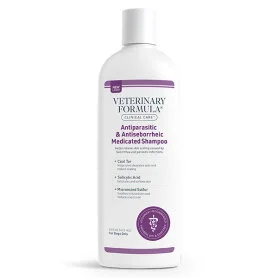 Антипаразитарний та антисеборейний шампунь Veterinary Formula Clinical Care Antiparasitic and Antiseborrheic Medicated Shampoo з дьогтем, сіркою, саліциловою кислотою для собак