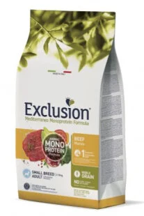 Сухой корм Exclusion Adult Beef Small Breed корм для взрослых собак мелких пород с говядиной