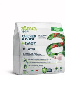 Повнораціонний сухий корм Alleva Holistic Kitten - для кошенят, вагітних і лактуючих кішок, з куркою та качкою 