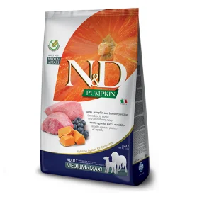 Farmina N&D Grain Free Pumpkin Dog Lamb and Blueberry Adult Medium and Maxi