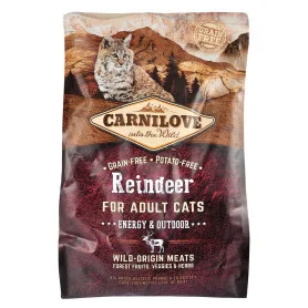 Сухий корм Carnilove Cat Reindeer для активних котів, оленина та кабан.