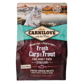 Сухий корм Carnilove Fresh Carp & Trout для стерилізованих котів, риба