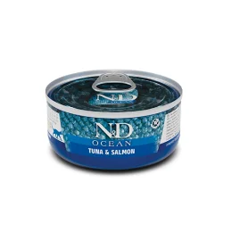 Вологий беззерновий корм Farmina N&D Grain Free Ocean Tuna and Salmon для дорослих котів з тунцем і лососем