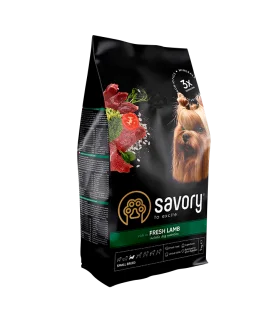 Сухий корм Savory Small Breeds rich in Fresh Lamb- для дорослих собак малих порід, зі свіжим ягням