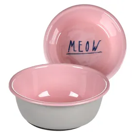 Емальована миска Flamingo Nell Round для котів