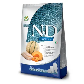Farmina N&D Grain Free Ocean Cod, Pumpkin and Cantaloupe Melon Puppy Medium and Maxi