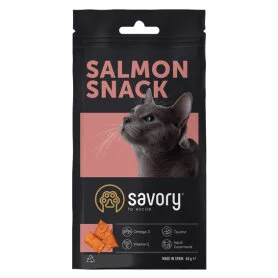 Хрумкі ласощі Savory Cats Snacks Pillows Gourmand with Salmon - для дорослих вибагливих котів подушечки з лососем.
