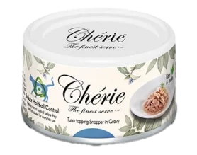 Влажный беззерновой корм Cherie Hairball Control Tuna Topping Snapper in Gravi- для контроля образования комочков шерсти, с кусочками тунца и луциана в соусе