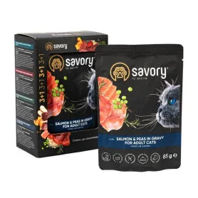 Savory Cat Adult, with Salmon and Peas