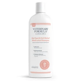 Антиалергенний шампунь Veterinary Formula Clinical Care Hot Spot and Itch Relief Medicated Shampoo від свербежу та подразнень з лідокаїном і гідрокартизоном для собак і котів