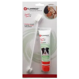 Набір зубна паста і зубна щітка Flamingo Petcare Toothpaste + Toothbrush для собак