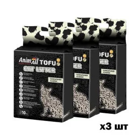 Набір соєвих наповнювачів AnimAll Tofu, без аромату 10 л/4,66 кг х 3 шт