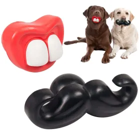Гумова іграшка Flamingo Toy Rubber Moustache/Mouth для собак
