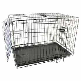 2-х дверна клітина Flamingo Wire Cage Ebo Taupe для собак