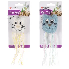 Шурхотлива іграшка Flamingo Rizzo Cat Head для котів, з котячою м’ятою
