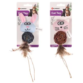 Іграшка Flamingo Chayenne Rabbit Cat для котів, з брязкальцем і котячою м’ятою