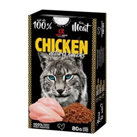 Полувлажное лакомство Alpha Spirit Chicken Natural Snacks Cat – для взрослых кошек всех пород, с курятиной