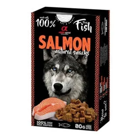 Полувлажное лакомство Alpha Spirit Salmon Natural Snacks – для взрослых собак всех пород, с лососем
