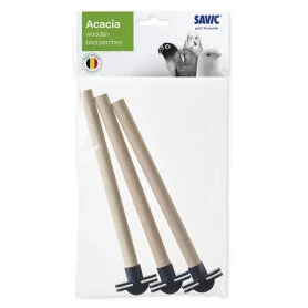 Набір дерев'яних жердинок з кріпленням Savic Acacia Wooden Perches для птахів
