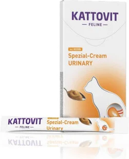 Лакомство Kattovit Urinary Cream for Cats - для кошек с заболеваниями мочевыводящих путей (6 стиков по 15 г)