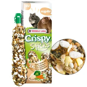 Лакомство Versele-Laga Crispy Sticks Rice & Vegetables - для хомяков, крыс, мышей, из смеси хрустящих зерен с попкорном из риса и овощами