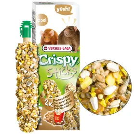 Лакомство Versele-Laga Crispy Sticks Popcorn&Nuts - для крыс и мышей, из смеси хрустящих зерен с попкорном из кукурузы и орехами
