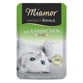 Беззерновий вологий корм Miamor Ragout Royale mit Kaninchen - для котів, шматочки кролика в желе