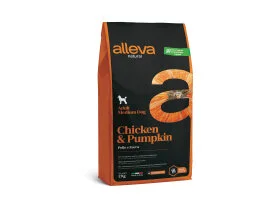 Полнорационный сухой корм Alleva Natural Adult Chicken & Pumpkin Medium – для взрослых собак средних пород, с курицей и тыквой 