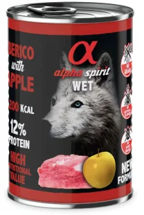 Полнорационный влажный корм Alpha Spirit WET Iberian Pork with Yellow Apple – для взрослых собак, с иберийской свининой и яблоками