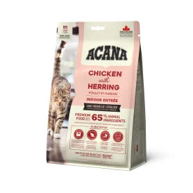Сухой корм Acana Indor Entree Cat для домашних кошек, с мясом цыплят и индейки