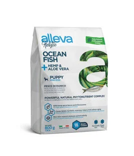Повнораціонний сухий корм Alleva HOLISTIC Puppy Junior OCEAN FISH MINI - для цуценят, а також для вагітних і лактуючих собак міні та дрібних порід, з океанічної риби