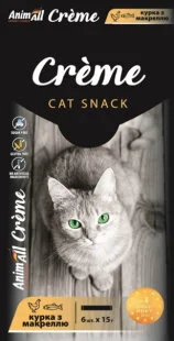 AnimAll Cat Snack Creme зі смаком курки та макрелі 
