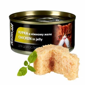 Влажный корм AnimAll (АнимАлл) Chicken in Jelly- для котов, курица в нежном желе