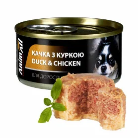Влажный корм AnimAll (АнимАлл) Duck & Chicken in jelly - для собак, утка с курицей в нежном желе