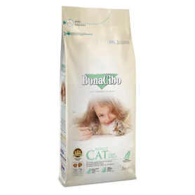 Сухой суперпремиум корм BonaCibo Cat Adult Lamb & Rice – для взрослых кошек всех пород с чувствительным пищеварением, с мясом ягненка и рисом. 