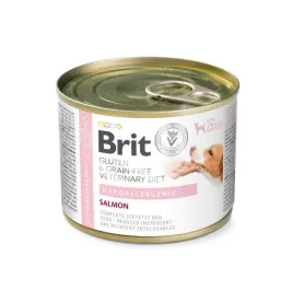 Влажный корм Brit VetDiet Hypoallergenic для собак с пищевой аллергией, с лососем