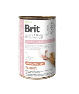 Влажный корм Brit VetDiet Hypoallergenic Turkey для собак с пищевой аллергией, с индейкой