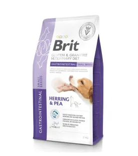 Сухой беззерновой корм Brit VetDiet Dog Gastrointestinal Small Breeds — для собак мелких пород с проблемами пищеварения, с сельдью