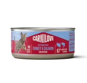 Беззерновий вологий корм Carnilove Turkey & Salmon - для кошенят, з індичкою і лососем