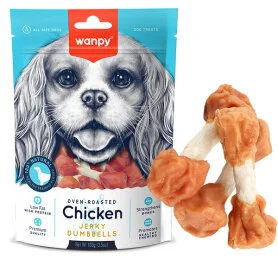 Wanpy Chicken Jerky Dumbbells
