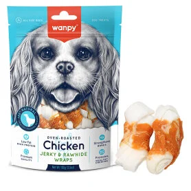 Wanpy Chicken Jerky and Rawhide Wraps