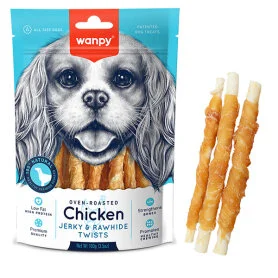 Wanpy Chicken Jerky and Rawhide Twists