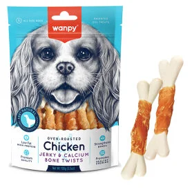 Wanpy Chicken Jerky and Calcium Bone Twists