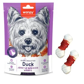 Wanpy Duck Jerky and Rawhide Wraps