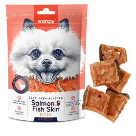 Wanpy Soft Salmon and Fish Skin Bites