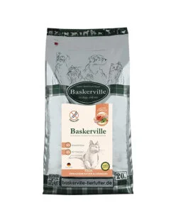 Беззерновой корм Baskerville Getreidefrei Fisch (Баскервиль) - для взрослых кошек с лососем, форелью и домашней птицей