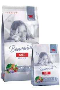 Сухий корм Benvenuti GATTI - для дорослих котів, з яловичиною