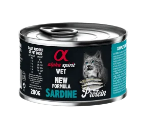 Полнорационный влажный корм Alpha Spirit Sardine for Adult Cats для взрослых кошек всех пород, с сардиной