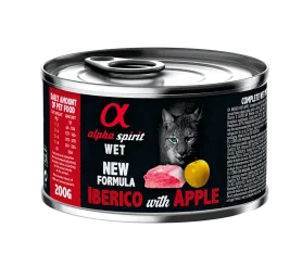 Полнорационный влажный корм Alpha Spirit Iberian Pork With Yellow Apple для взрослых кошек всех пород, с иберийской свининой и свежими яблоками