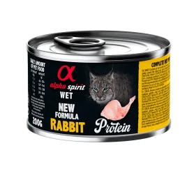 Полнорационный влажный корм Alpha Spirit Rabbit for Adult Cats для взрослых кошек всех пород, с кроликом